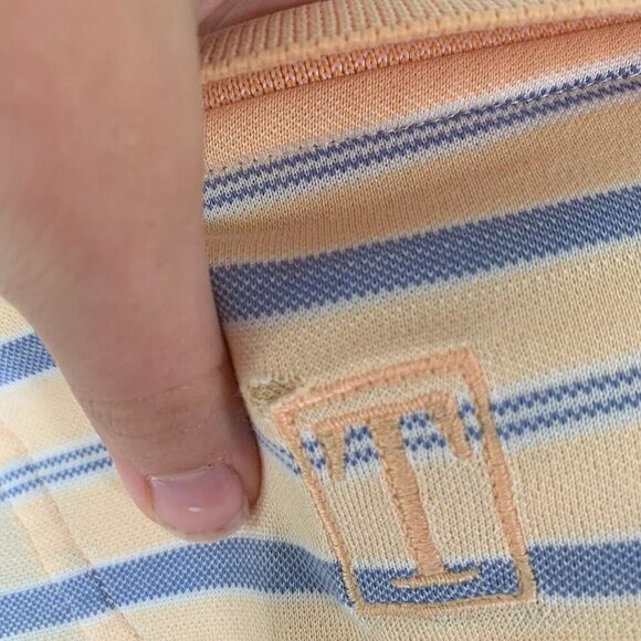 Tehama Polo Shirt Men's Large 1/4 Button Short Sleeve Pima Cotton - Picture 10 of 11